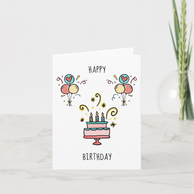 Happy Birthday | Alles Gute zum Geburtstag Card (Front)