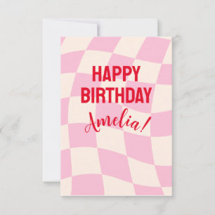 Happy Birthday Amelia Custom Name Personalized Card