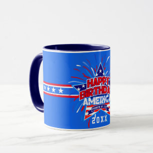 Happy Birthday America ( 4th of July ) Mug