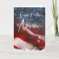 Happy Birthday America-Aged flag