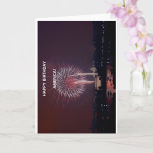 Happy Birthday America Greeting Card