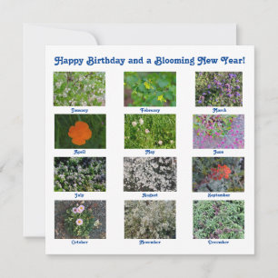 Happy Birthday and a Blooming New Year! Card