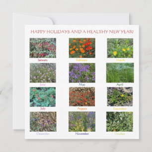 Happy Birthday and a Blooming New Year! Note Card