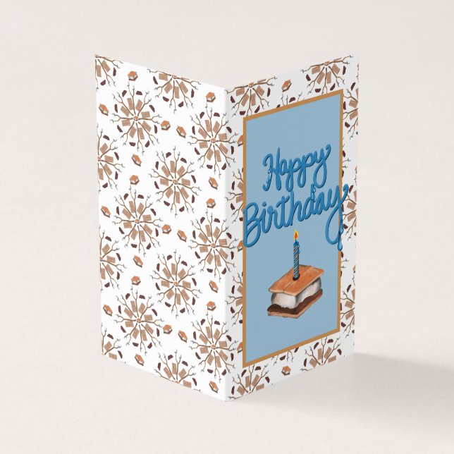 Happy Birthday and Many S’more Greeting Card (Outside)