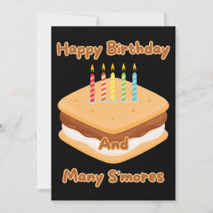 Happy Birthday And Many S'mores Invitation