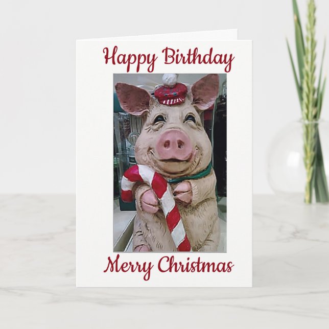 ***HAPPY BIRTHDAY AND MERRY CHRISTMAS*** SPECIAL U HOLIDAY CARD (Front)