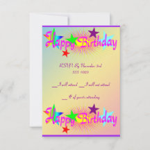 Happy Birthday and Stars -