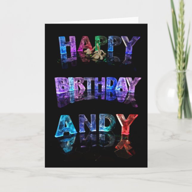 Happy Birthday Andy Card (Front)