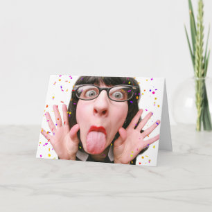 Happy Birthday Annoying Woman I'm Younger Humour Holiday Card