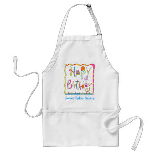 Happy Birthday Apron Business Personalised
