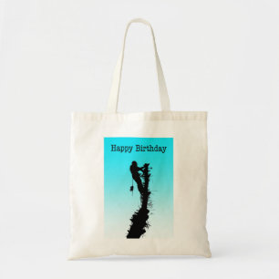 Happy Birthday Arborist Tree Surgeon Rigging Tree Tote Bag