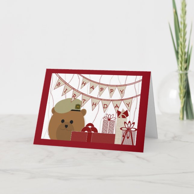 Happy Birthday, Army Ranger Soldier! Card (Front)