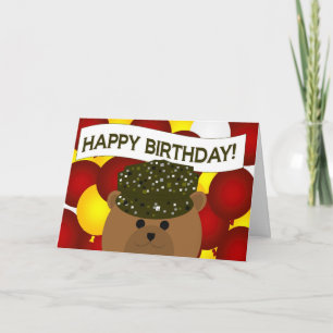 Happy Birthday Army Soldier! Card