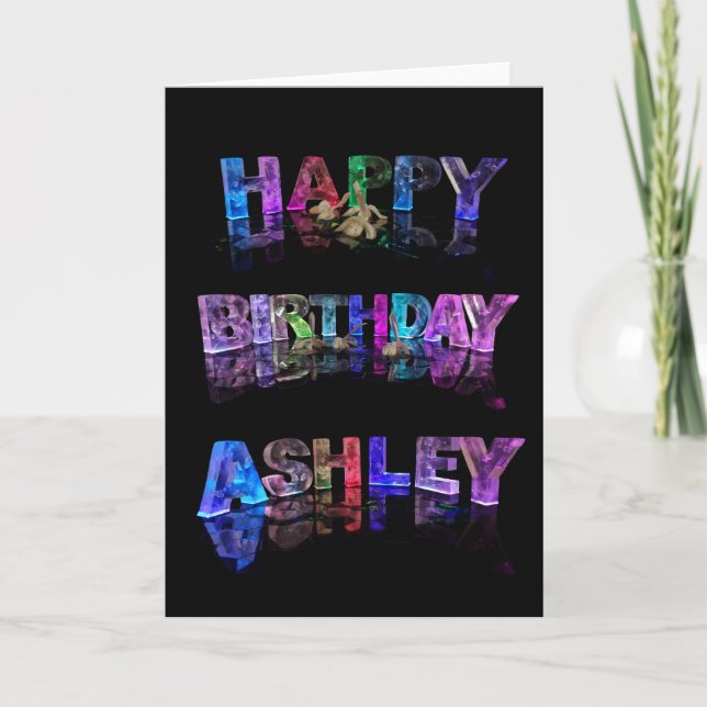 Happy Birthday Ashley Card (Front)
