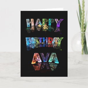 Happy Birthday Ava Card