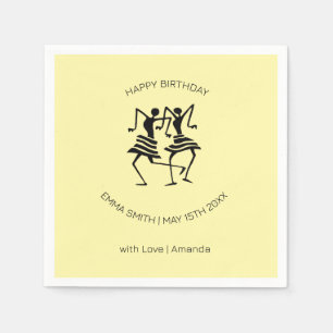 Happy Birthday, Awesome celebration Dance Napkin