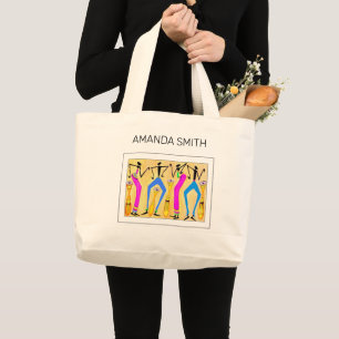 Happy Birthday, Awesome Party Celebration Dance Large Tote Bag