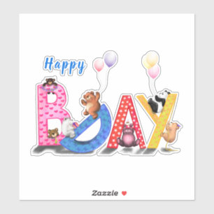 Happy Birthday - Baby Bears Party Celebration Fun