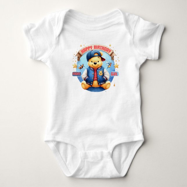 Happy Birthday Baby Bodysuit (Front)