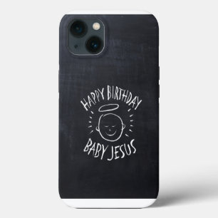 Happy Birthday Baby Jesus - Chalkboard iPod Case-M iPhone 13 Case