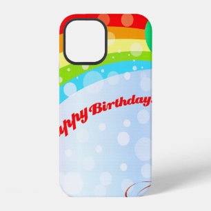 Happy-birthday-background-balloons iPhone 12 Case