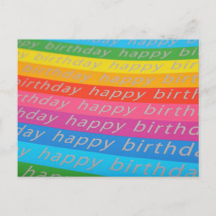 Happy Birthday Background Postcard