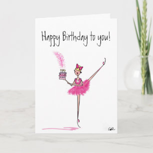 Happy Birthday Ballet card! Card