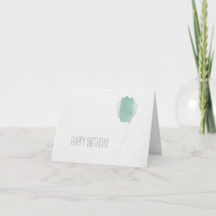 Happy Birthday balloon Card