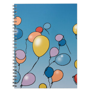 Happy Birthday Balloon Celebration Notebook