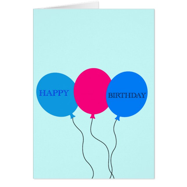 Happy Birthday Balloons (Front)