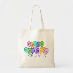 Happy Birthday Balloons Canvas Bag