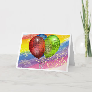 Happy Birthday Balloons Card