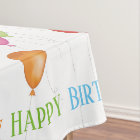 Happy Birthday Balloons Editable Table Cloth
