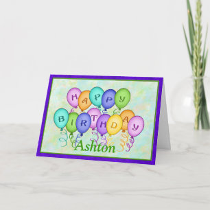 Happy Birthday Balloons Greeting Card