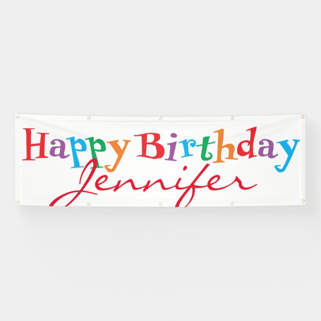 Happy Birthday Banner (Horizontal)