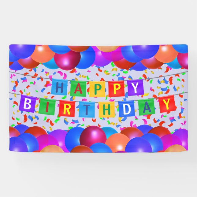 Happy Birthday Banner #6 (Horizontal)