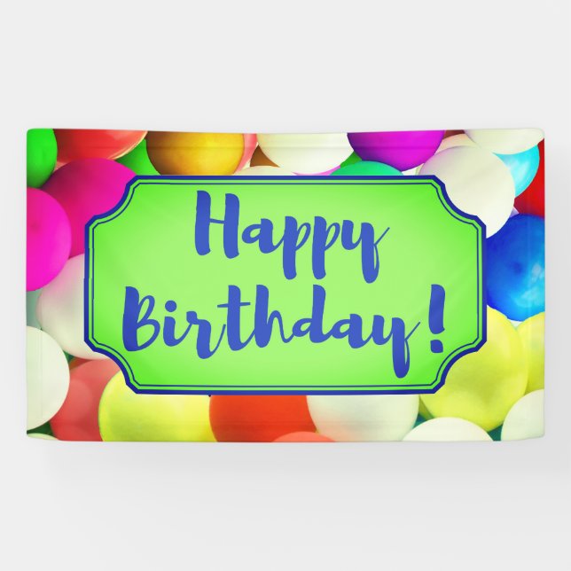 Happy Birthday Banner #7 (Horizontal)