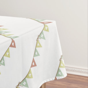 happy birthday banner tablecloth