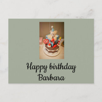 Happy birthday Barbara Postcard
