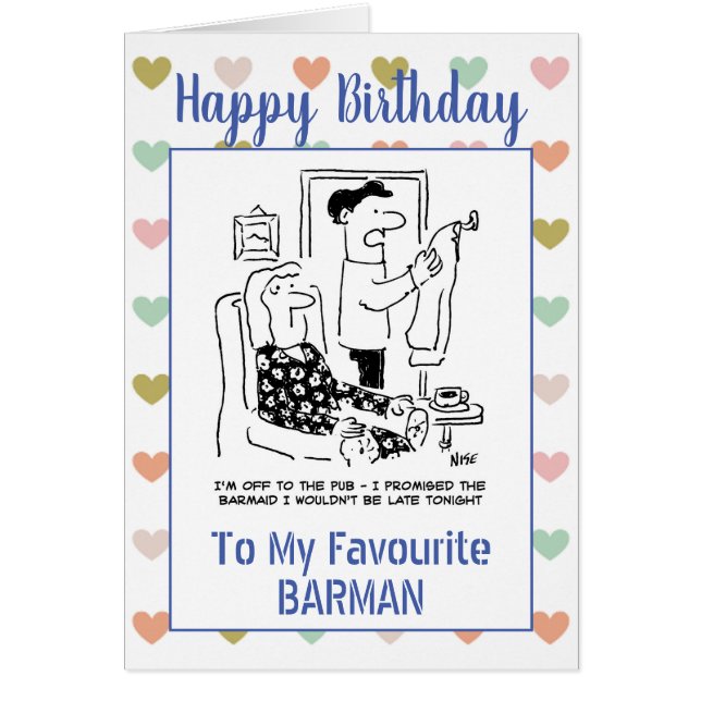 Happy Birthday Barman (Front)