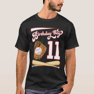 Happy Birthday Baseball Player Boy 11 Years Old To T-Shirt