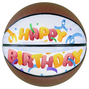 Happy Birthday Basketball Party Ball