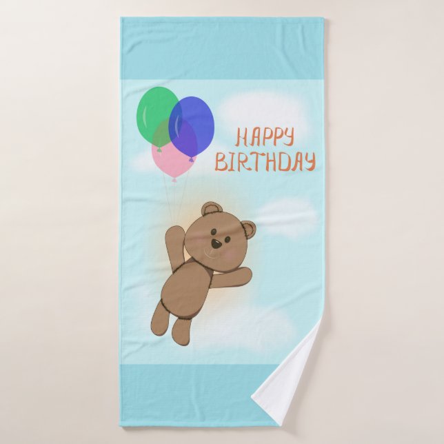 Happy birthday bath towel set (Bath Towel)