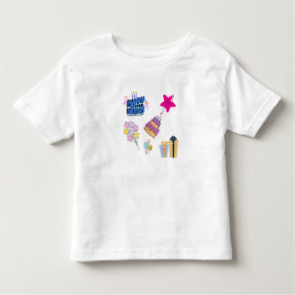 Happy Birthday Bear Celebration" or "Birthday Bear Toddler T-Shirt