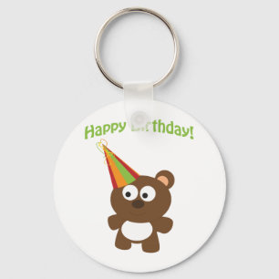Happy Birthday! Bear Key Ring