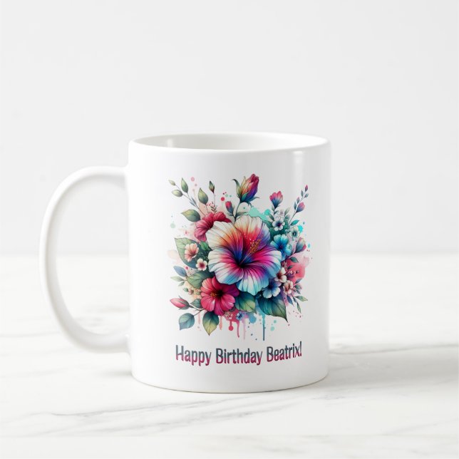 Happy Birthday Beatrix  Coffee Mug (Left)