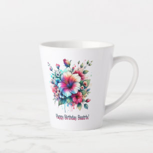 Happy Birthday Beatrix Latte Mug