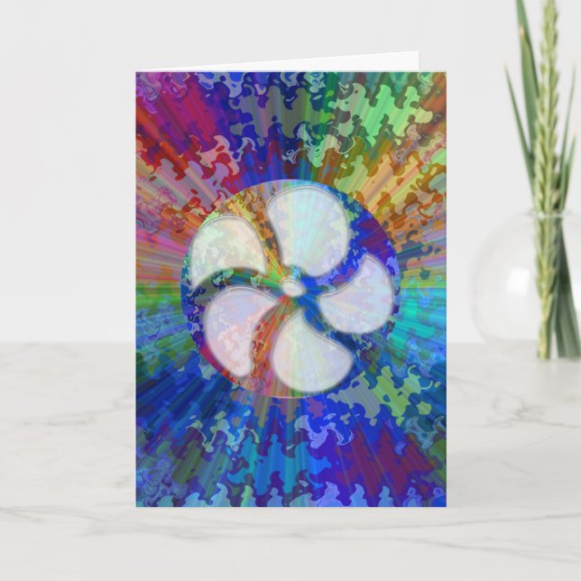 Happy Birthday- beautiful inside Print Text Script Card (Front)