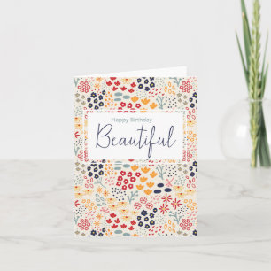 Happy Birthday Beautiful Kathrin Legg Greeting Card