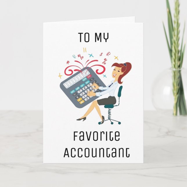 HAPPY BIRTHDAY BECUZ YOU "COUNT" FAV ACCOUNTANT CARD (Front)